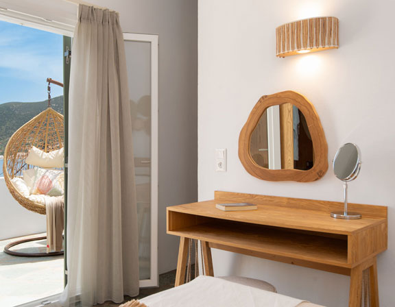 Το κυρίως υπνοδωμάτιο του διαμερίσματος